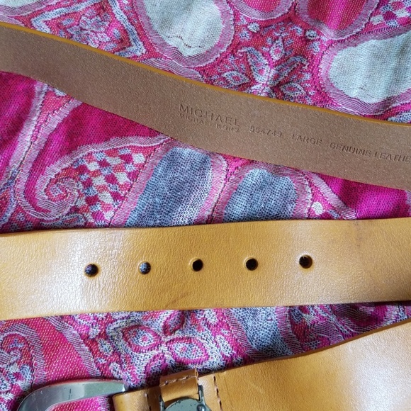 🌸lowest price🌸Micheal Kors Leather Belt Tan - Picture 3 of 5